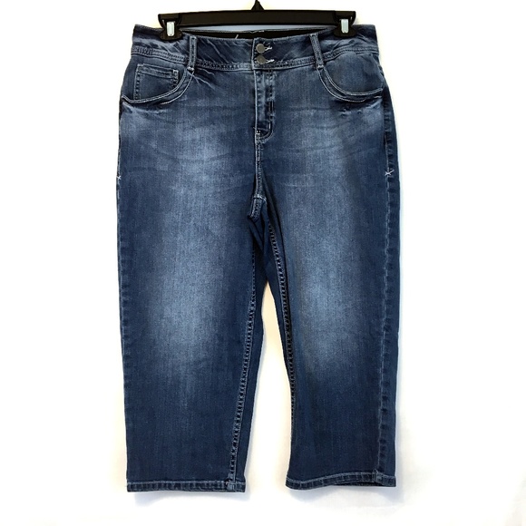 lane bryant jean capris